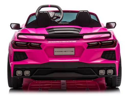24V Chevrolet Corvette Stingray Ride On Car w/Remote - Pink