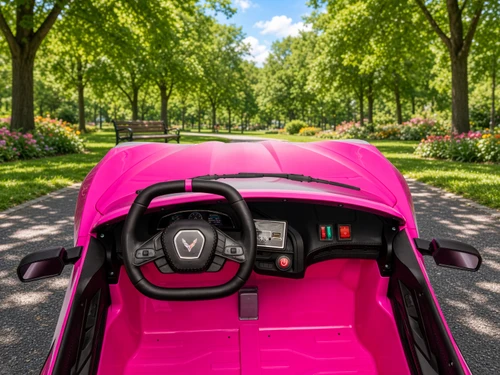 24V Chevrolet Corvette Stingray Ride On Car w/Remote - Pink