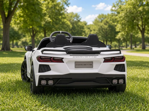 24V Chevrolet Corvette Stingray Ride On Car w/Remote - White
