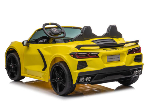 24V Chevrolet Corvette Stingray Ride On Car w/Remote - Yellow
