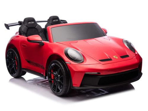 24V Porsche 911 GT3 Ride On Car w/Rubber Tires- Red