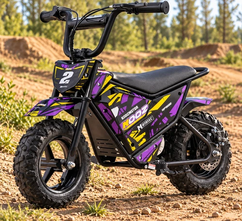 24V 250w Electric Mini Bike- Purple