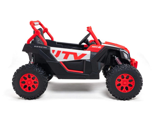 24V Gladiator Max 4WD All Terrain Ride-On Car- Red/White