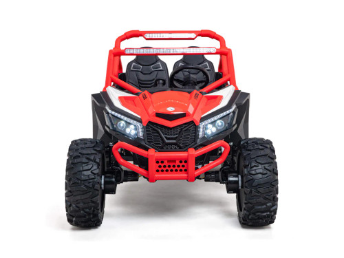 24V Gladiator Max 4WD All Terrain Ride-On Car- Red/White
