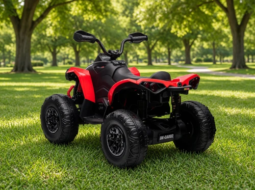 24V Can-Am Renegade 4WD Quad-Red