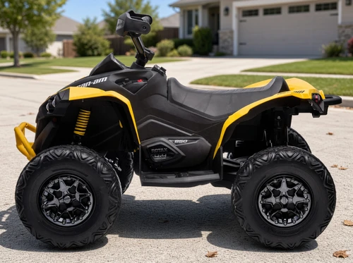 24V Can-Am Renegade 4WD Quad-Yellow