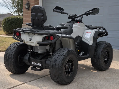 24V Can-Am Outlander 4WD ATV- Grey