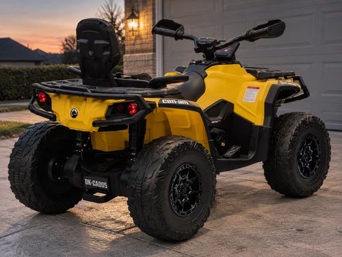 24V Can-Am Outlander 4WD ATV- Yellow