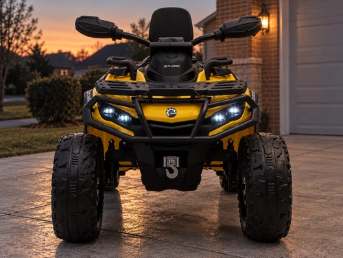 24V Can-Am Outlander 4WD ATV- Yellow