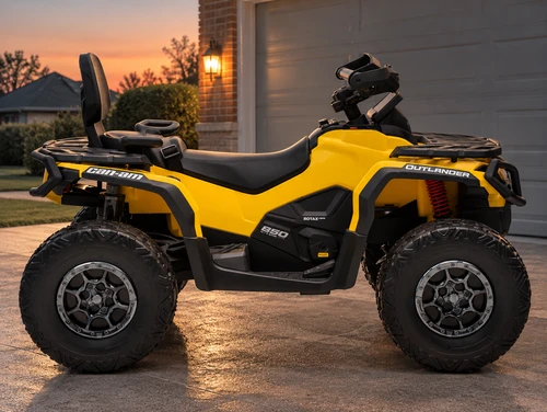 24V Can-Am Outlander 4WD ATV- Yellow