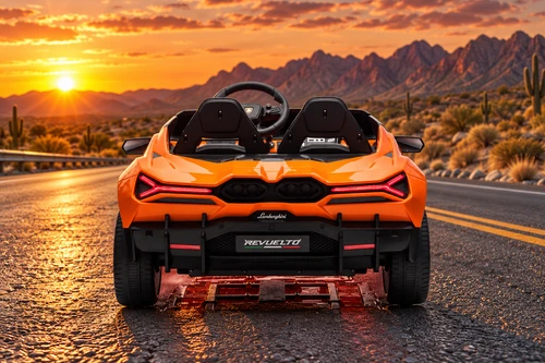 24V Lamborghini Revuelto Premium w/200W Brushless Motor-Orange