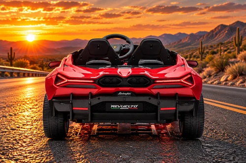 24V Lamborghini Revuelto Premium w/200W Brushless Motor-Red