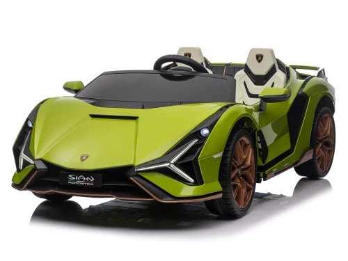 24V Lamborghini Sian Kids Ride-On Car w/Remote- Green