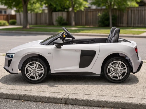 Giant 24V Audi R8 Super Car XXL w/200W Brushless Motor-White
