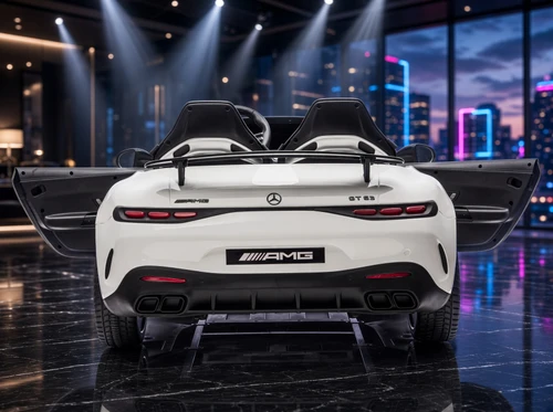 24V Mercedes AMG GT-63 Kids Ride-On Car-White
