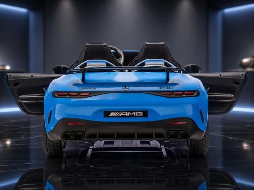 24V Mercedes AMG GT-63 Kids Ride-On Car-Blue