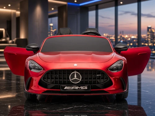 24V Mercedes AMG GT-63 Kids Ride-On Car-Burgundy