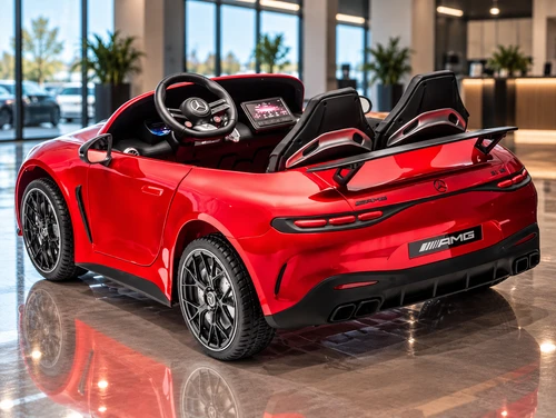 24V Mercedes AMG GT-63 Kids Ride-On Car-Burgundy