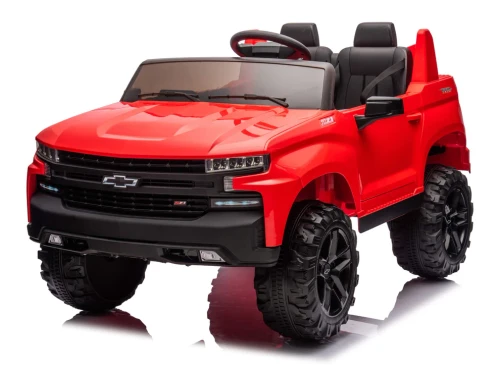 24V Chevrolet Silverado 4WD Ride On Truck-Red