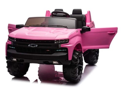24V Chevrolet Silverado 4WD Ride On Truck-Pink