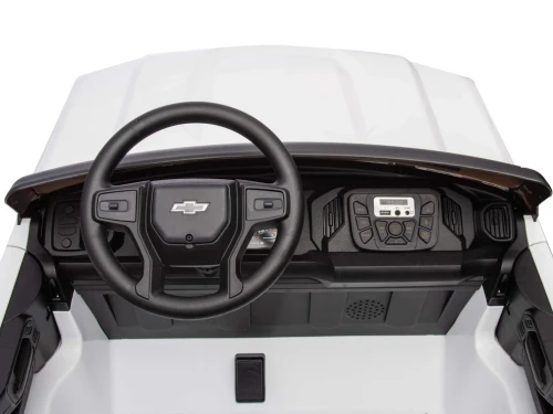 24V Chevrolet Silverado 4WD Ride On Truck-White