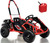 98cc 4-Stroke Gas Go-Kart w/ Upgraded Suspension - Red