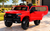 Chevy Silverado Ride On Pickup Truck w/ Remote Control & Leather Seat - Red
