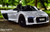 Audi R8 Spyder Kids Ride On Car w/ Leather Seat & Rubber Tires - White