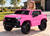 Chevy Silverado Ride On Pickup Truck w/ Remote Control & Leather Seat - Pink