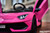 Lamborghini Performante Ride On Car w/ Leather Seat & Rubber Tires - Pink