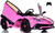Toddler Lamborghini Ride On Car w/ Leather Seat & Parental Remote - Pink