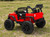 24v Outback Ride On Truck w/ Rubber Tires & Leather Seat - Red