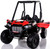 24v Stinger XR Ride On UTV w/ Rubber Tires & Leather Seat - Red