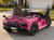 24v Drift Lamborghini Ride On Car w/ Parental Remote & Drift Tires - Pink