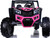 24v Slasher Ride On UTV w/ Rubber Tires & Leather Seat - Pink