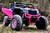 24v Slasher Ride On UTV w/ Rubber Tires & Leather Seat - Pink