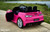 Chevy Camaro Ride On Car w/ Leather Seat & Rubber Tires - Pink