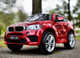 BMW X6 Ride On SUV w/ Remote Control & Leather Seat - Red 