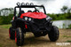 24v Trail Cat 2.0 Ride On UTV w/ Rubber Tires & Leather Seat - Red