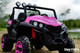 24v Trail Cat 2.0 Ride On UTV w/ Rubber Tires & Leather Seat - Pink