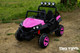 24v Trail Cat 2.0 Ride On UTV w/ Rubber Tires & Leather Seat - Pink