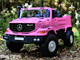 24v Mercedes Big Rig XL Ride On Truck w/ Leather Seat & Rubber Tires - Pink