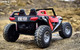 24v Challenger XL 2.0 4x4 Ride On Buggy w/ Leather Seat & Rubber Tires - Red