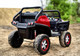 24v Mercedes Unimog Ride On UTV w/ Remote Control & Rubber Tires - Red