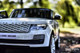 24v Range Rover Ride On SUV w/ Rubber Tires & Leather Seat - White