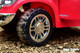 Mini Toyota Tundra Ride On Truck w/ Leather Seat & Rubber Tires - Red