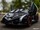 Lamborghini Veneno All Wheel Drive Ride On Car w/ Leather Seat & Rubber Tires - Black