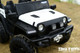 4x4 Trekker Ride On Truck w/ Leather Seat & Rubber Tires - White
