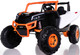 24v Slasher Ride On UTV w/ Rubber Tires & Leather Seat - Orange