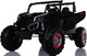 24v Slasher Ride On UTV w/ Rubber Tires & Leather Seat - Black